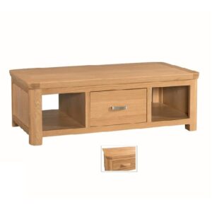 Empire Large Wooden Coffee Table With 1 Drawer