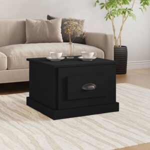 Vance Wooden Coffee Table With 1 Drawer In Black