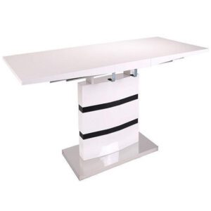 Layne High Gloss Coffee Table In White And Black